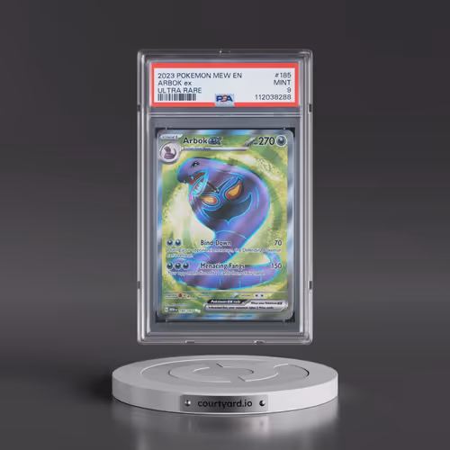 2023 Pokémon Mew EN-151 #185 Arbok EX - Holo Ultra Rare (PSA 9 MINT)