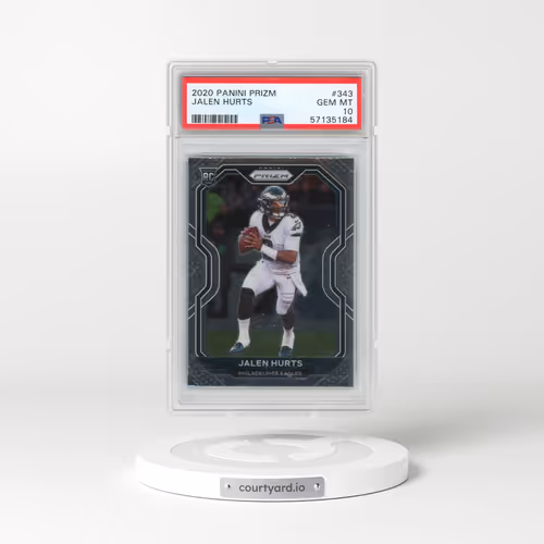 2020 Panini Prizm #343 Jalen Hurts (PSA 10 GEM MINT)