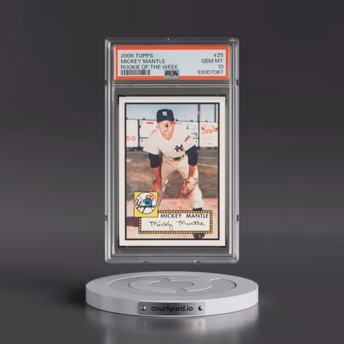 2006 Topps Rookie of the Week #25 Mickey Mantle (PSA 10 GEM MINT)
