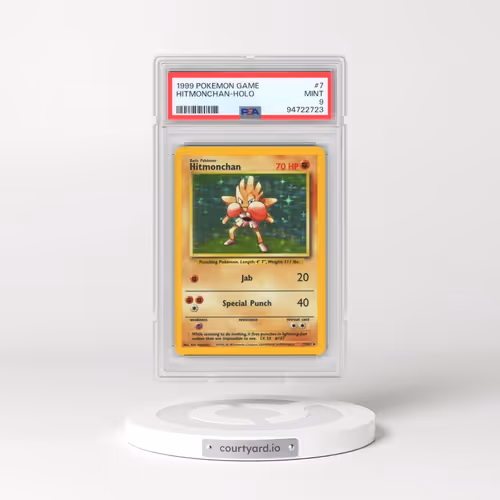 1999 Pokémon Game #7 Hitmonchan - Holo (PSA 9 MINT)