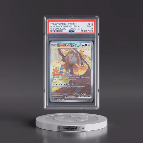 2024 Pokémon Twm EN-Twilight Masquerade #216 Bloodmoon Ursaluna EX - Holo Special Illustration Rare