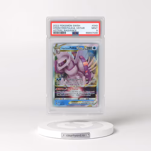 2022 Pokémon Sword & Shield Astral Radiance #040 Origin Forme Palkia Vstar (PSA 9 MINT)