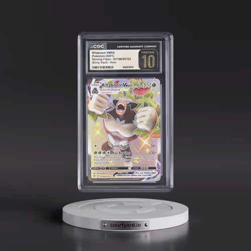 2021 Shining Fates #SV106/SV122 Rillaboom VMAX - Shiny Vault Holo (CGC 10 PRISTINE)