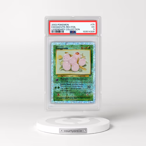 2002 Pokémon Legendary Collection #75 Exeggcute - Reverse Foil (PSA 5 EX)