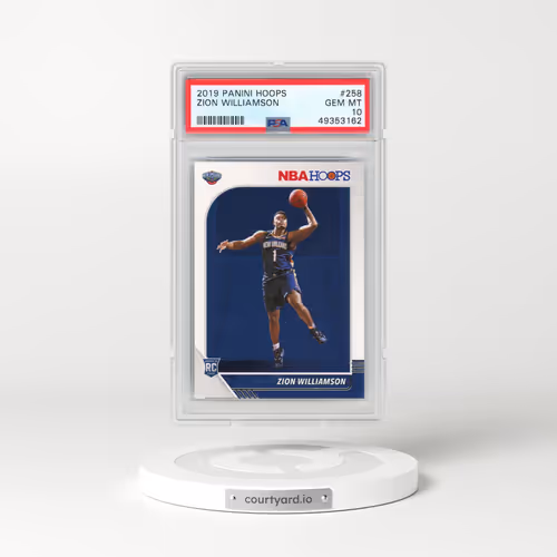 2019 Panini Hoops #258 Zion Williamson (PSA 10 GEM MINT)