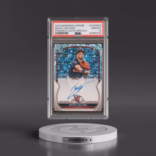2023 Bowman Chrome Prospect Autographs #CPAMCO Maick Collado - Speckle Refractor (PSA 10 GEM MINT)