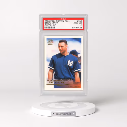 2000 Pacific Crown Collection #197 Derek Jeter - Checklist (PSA 10 GEM MINT)