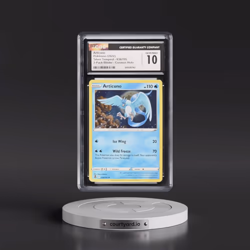 2022 Silver Tempest #036/195 Articuno - 2-Pack Blister Cosmos Holo (CGC 10 GEM MINT)