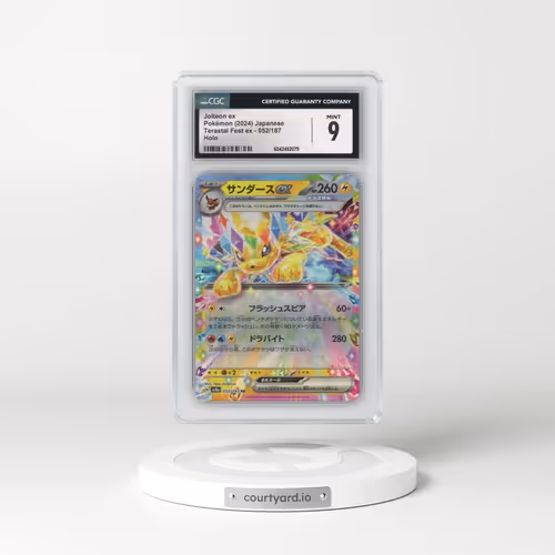 2024 Pokémon Sv8a-Terastal Fest EX #052 Jolteon EX - Holo (CGC 9 MINT)