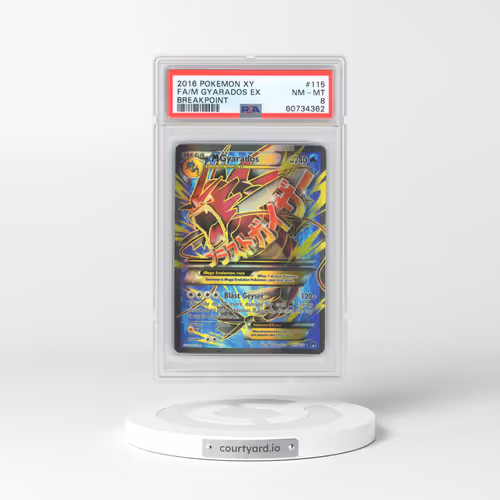 2016 Pokémon XY Breakpoint #115 M Gyarados EX - Holo Full Art (PSA 8 NM-MT)