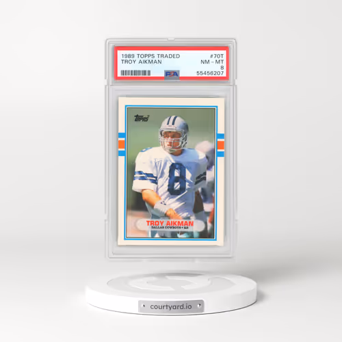 1989 Topps Traded #70T Troy Aikman (PSA 8 NM-MT)