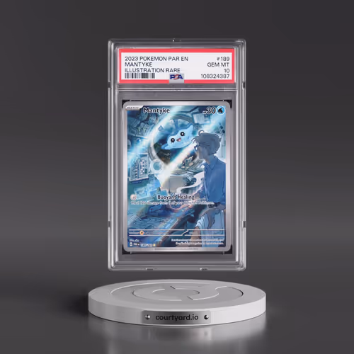 2023 Pokémon Par EN-Paradox Rift #189 Mantyke - Illustration Rare (PSA 10 GEM MINT)