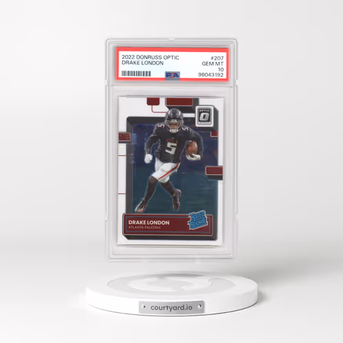 2022 Panini Donruss Optic #207 Drake London (PSA 10 GEM MINT)