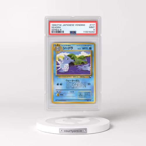 1998 Pokémon Vending #117 Seadra - Series III (PSA 9 MINT)