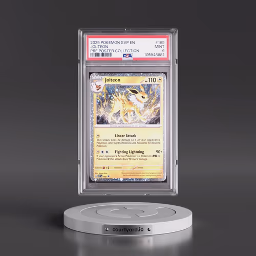 2025 Pokémon Svp EN-SV Black Star Promo #169 Jolteon - Prismatic Evolutions Poster Collection (PSA 9