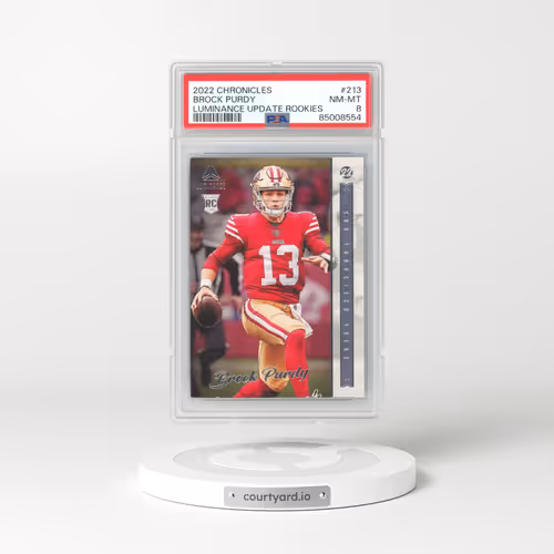 2022 Panini Chronicles #213 Brock Purdy - Luminance Update Rookies (PSA 8 NM-MT)