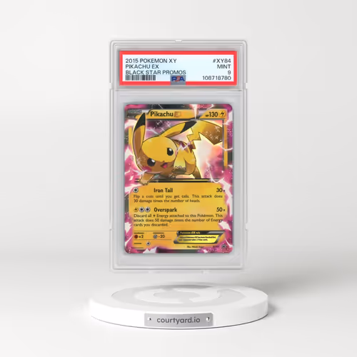 2015 Pokémon XY Black Star Promos #XY84 Pikachu EX - Holo (PSA 9 MINT)