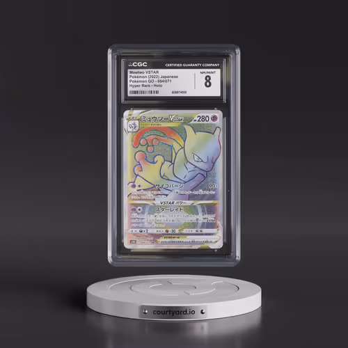 2022 Pokémon GO #084/071 Mewtwo VSTAR - Hyper Rare Holo (CGC 8 NM-MT)
