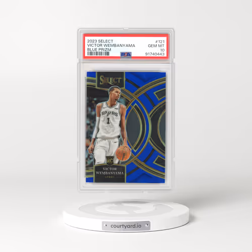 2023 Panini Select #121 Victor Wembanyama - Blue Prizm (PSA 10 GEM MINT)