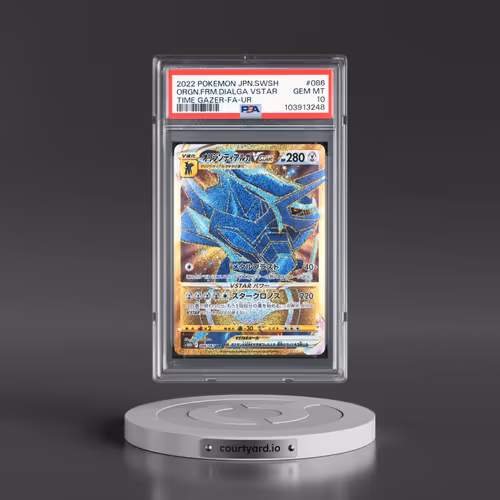 2022 Pokémon Sword & Shield Time Gazer #086 Origin Forme Dialga Vstar - Full Art Ultra Rare (PSA 10 GEM MINT)
