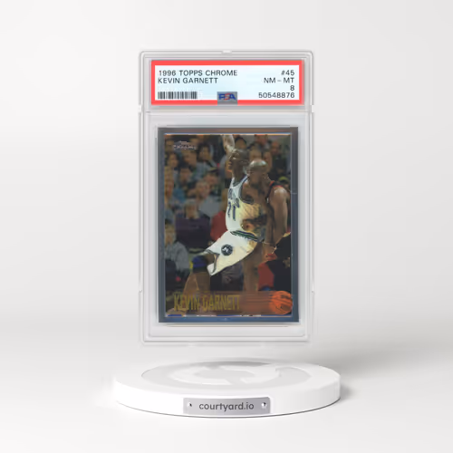 1996 Topps Chrome #45 Kevin Garnett (PSA 8 NM-MT)