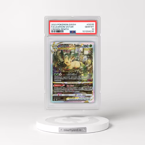 2023 Pokémon Sword and Shield Crown Zenith #GG35 Leafeon Vstar - Full Art (PSA 10 GEM MINT)