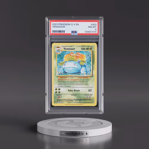 2023 Pokémon CLV-Trading Card Game Classic Venusaur & Lugia EX Deck #003 Venusaur (PSA 8 NM-MT)