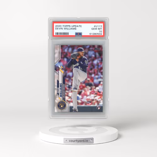2020 Topps Update #U113 Devin Williams (PSA 10 GEM MINT)