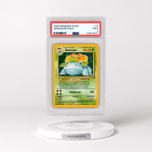 1999 Pokémon Game #15 Venusaur - Holo (PSA 9 MINT)