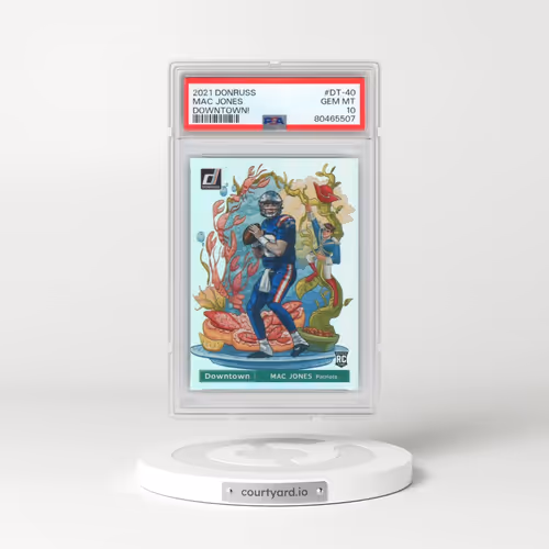 2021 Panini Donruss Downtown #DT-40 Mac Jones (PSA 10 GEM MINT)