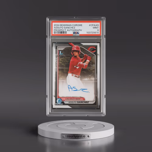 2024 Bowman Chrome Prospect Autographs #CPAAS Adolfo Sanchez (PSA 9 MINT)