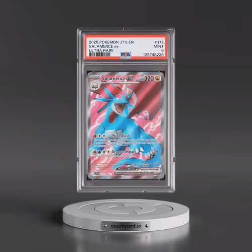 2025 Pokémon Jtg EN-Journey Together #177 Salamence EX - Holo Ultra Rare (PSA 9 MINT)
