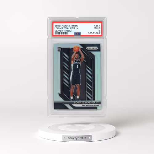 2018 Panini Prizm #251 Lonnie Walker IV - Silver Prizm (PSA 9 MINT)