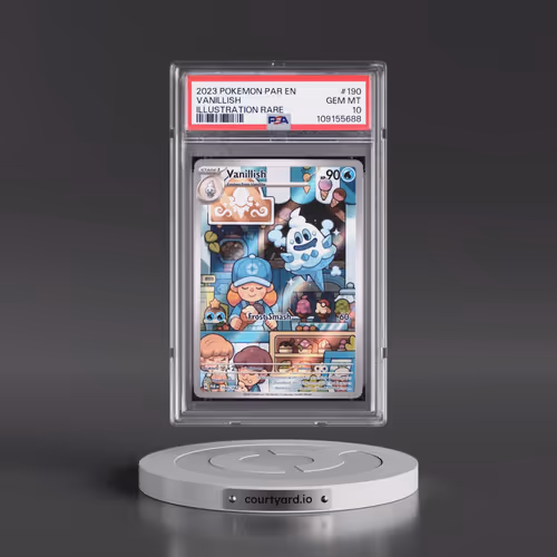 2023 Pokémon Par EN-Paradox Rift #190 Vanillish - Illustration Rare (PSA 10 GEM MINT)