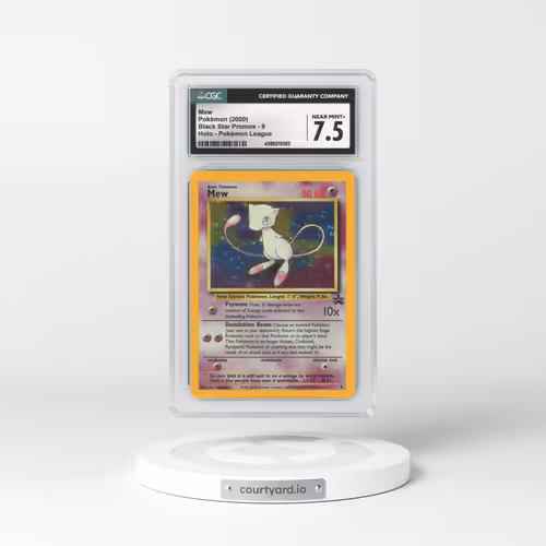 2000 Black Star Promo #9 Mew - Holo (CGC 7.5 NM+)