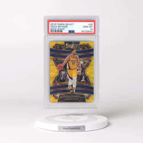 2019 Panini Select #32 Goga Bitadze - Gold Wave (PSA 10 GEM MINT)