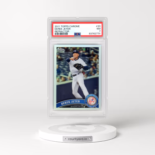 2011 Topps Chrome #20 Derek Jeter - Refractor (PSA 7 NM)