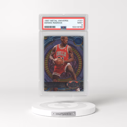 1997 Metal Universe #107 Dennis Rodman (PSA 9 MINT)