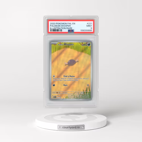 2023 Pokémon Pal EN-Paldea Evolved #221 Paldean Wooper - Illustration Rare (PSA 9 MINT)