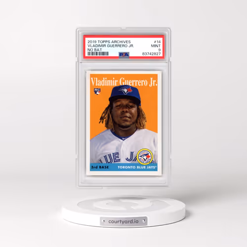 2019 Topps Archives #14 Vladimir Guerrero Jr. - No Bat (PSA 9 MINT)
