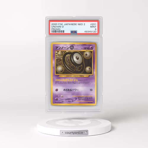 2000 Japanese Neo 2 Promo #201 Unown O (PSA 9 MINT)