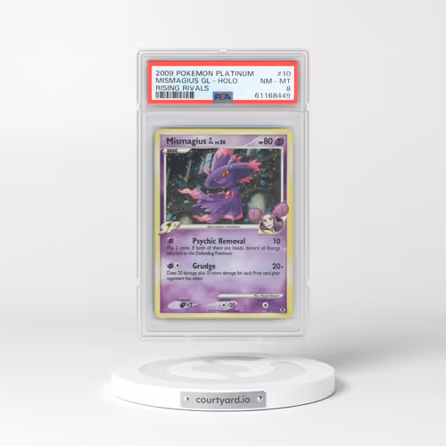 2009 Pokémon Platinum Rising Rivals #10 Mismagius GL - Holo (PSA 8 NM-MT)