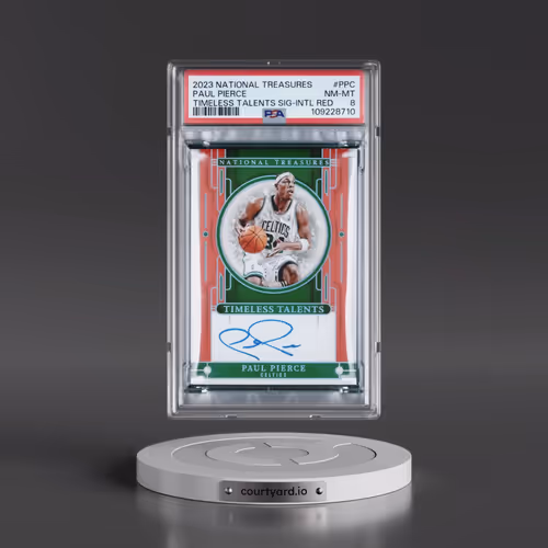 2023 Panini National Treasures Timeless Talents Signatures #PPC Paul Pierce - International Red (PSA