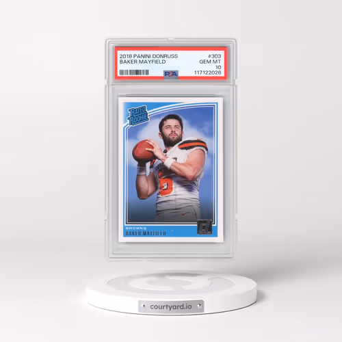 2018 Panini Donruss #303 Baker Mayfield (PSA 10 GEM MINT)