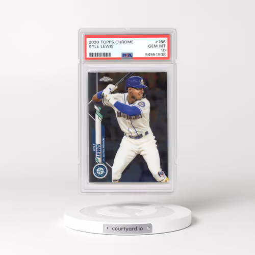 2020 Topps Chrome #186 Kyle Lewis (PSA 10 GEM MINT)
