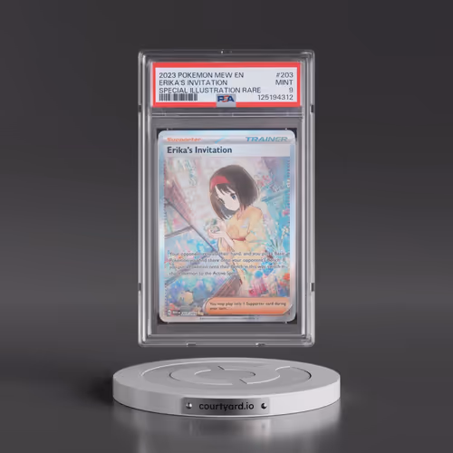 2023 Pokémon Mew EN-151 #203 Erika's Invitation - Special Illustration Rare (PSA 9 MINT)
