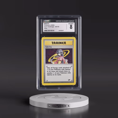 2000 Gym Challenge #20/132 Sabrina - Holo (CGC 8 NM-MT)