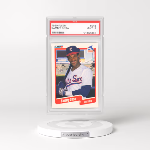 1990 Fleer #548 Sammy Sosa (PSA 9 MINT)