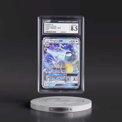2018 Dragon Majesty #18/70 Kingdra GX - Holo (CGC 8.5 NM-MT+)