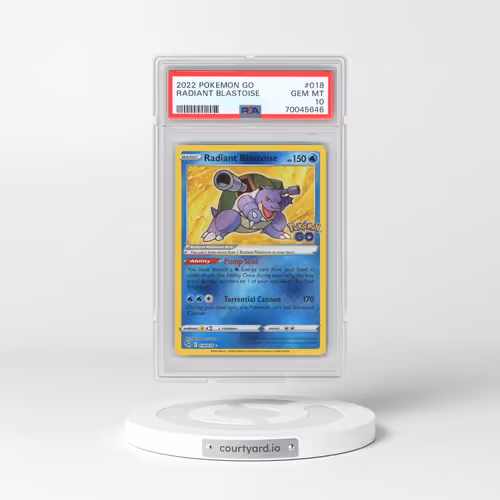 2022 Pokémon Go #018 Radiant Blastoise - Holo (PSA 10 GEM MINT)